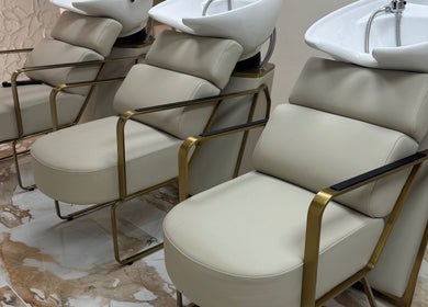 Stylish salon wash stations at Sophie Lauren Studios in Derby, England, GB, offering premium beauty services.