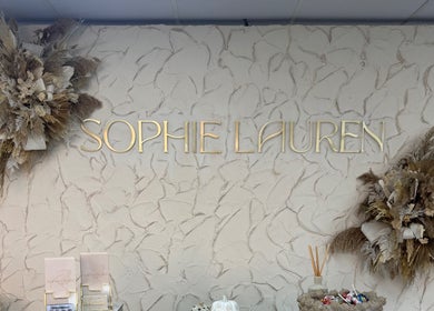 Sophie Lauren Studios entrance wall with elegant decor in Derby, England, GB.