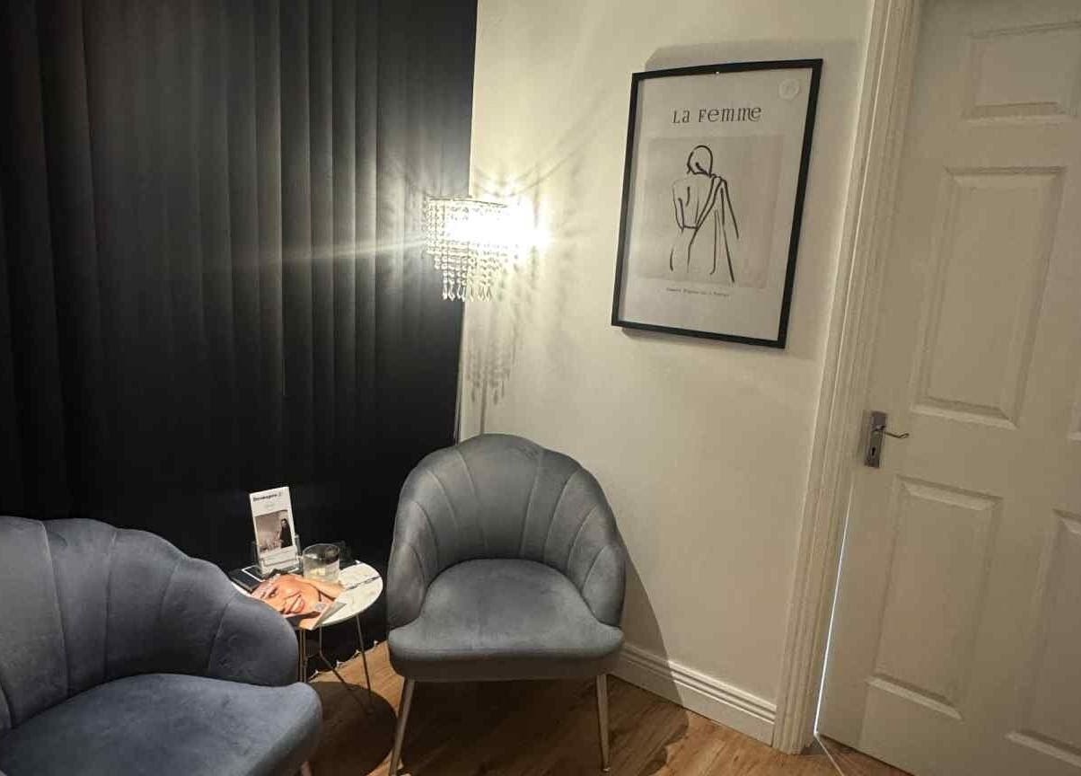 Comfortable seating at Elle Esthetics: Ashbourne Skin & Laser Clinic, Ashbourne, County Meath, IE.