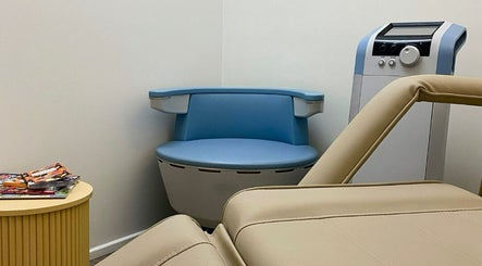 Modern treatment room at Toowoomba Body Sculpting & Beauty Bar, Toowoomba, Queensland, AU.