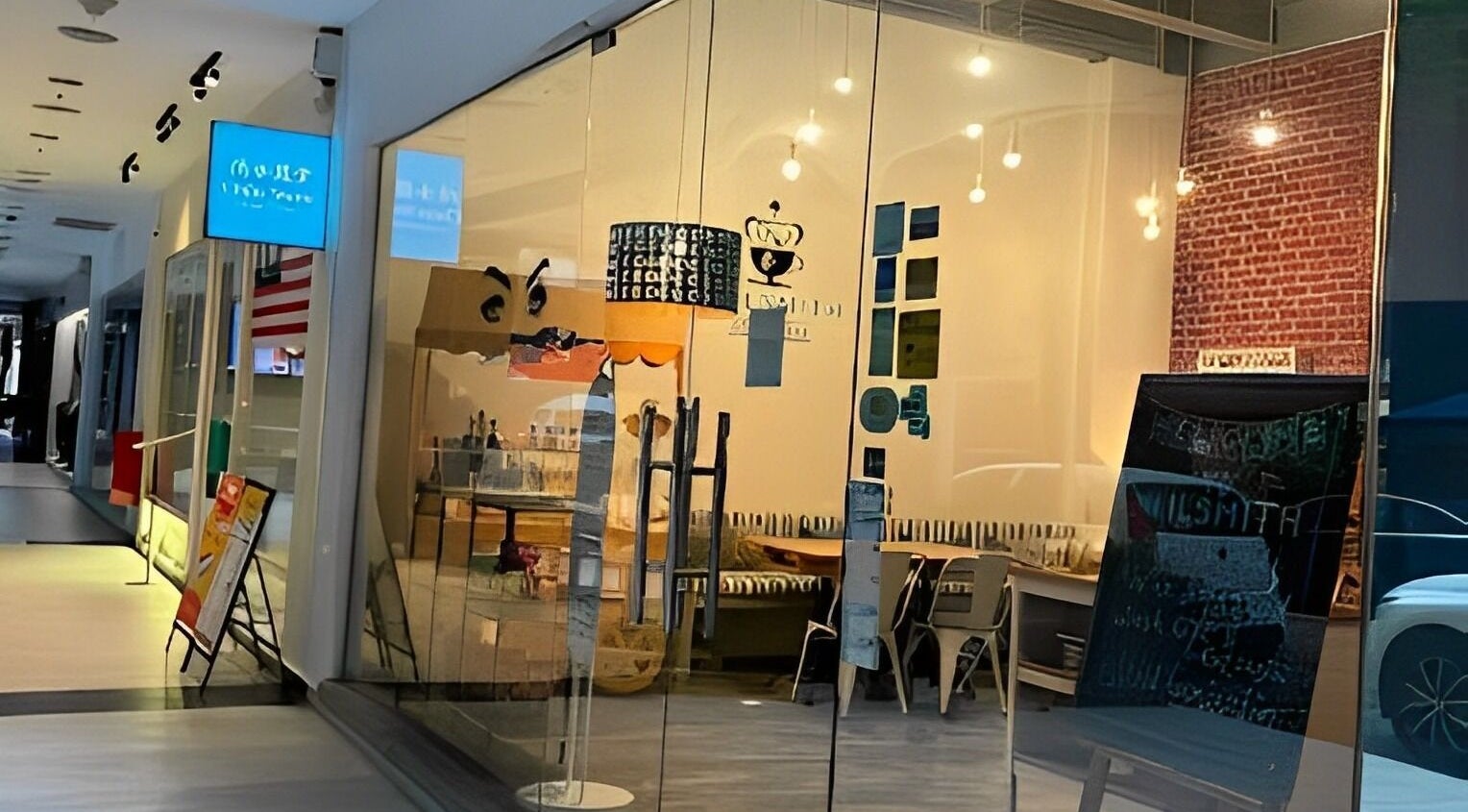 Exterior view of Nailsmith in Kuala Lumpur, showcasing its modern design and inviting ambiance.