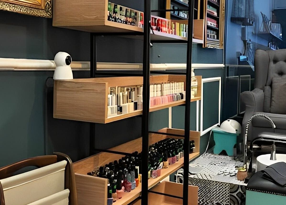 Elegant nail polish display at Nailsmith, Kuala Lumpur, Wilayah Persekutuan Kuala Lumpur, MY.