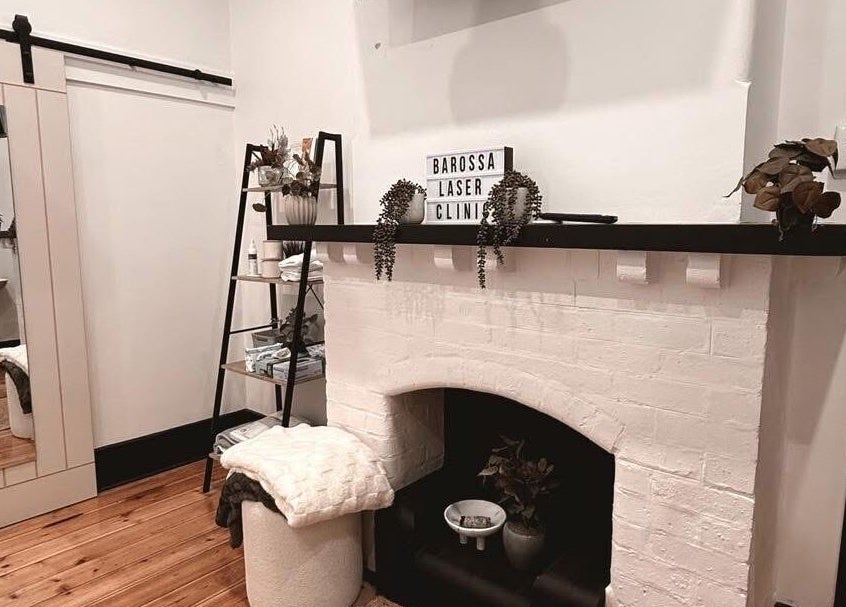 Charming interior of Barossa Laser Clinic in Nuriootpa, South Australia, showcasing a cozy, relaxing corner.