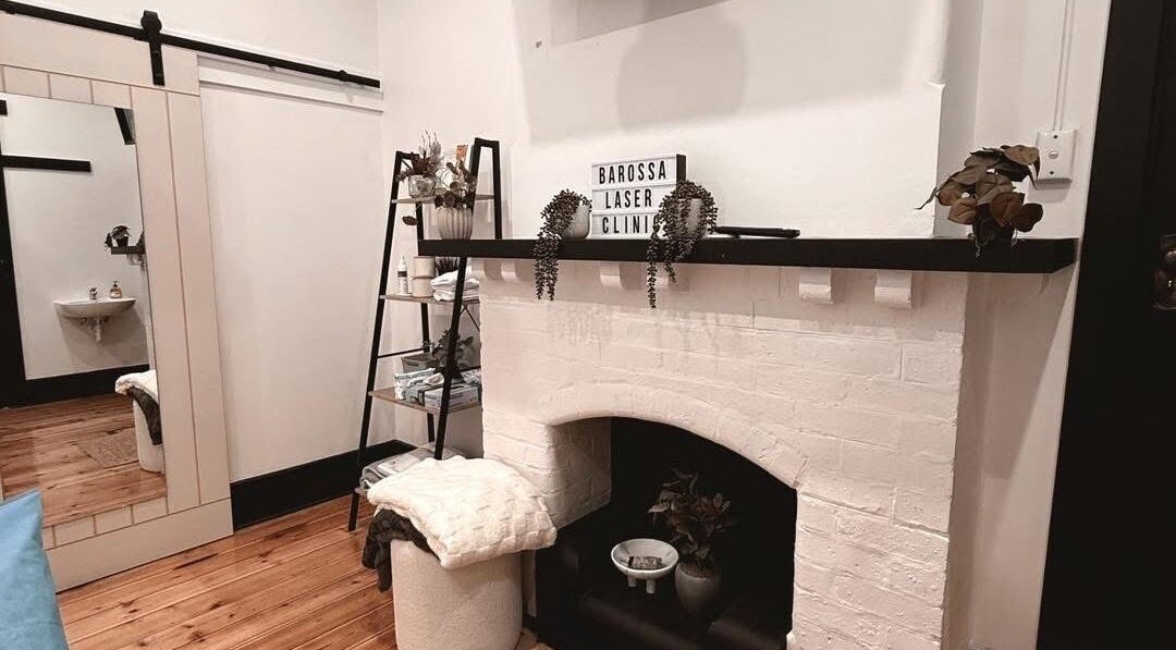 Charming interior of Barossa Laser Clinic in Nuriootpa, South Australia, showcasing a cozy, relaxing corner.