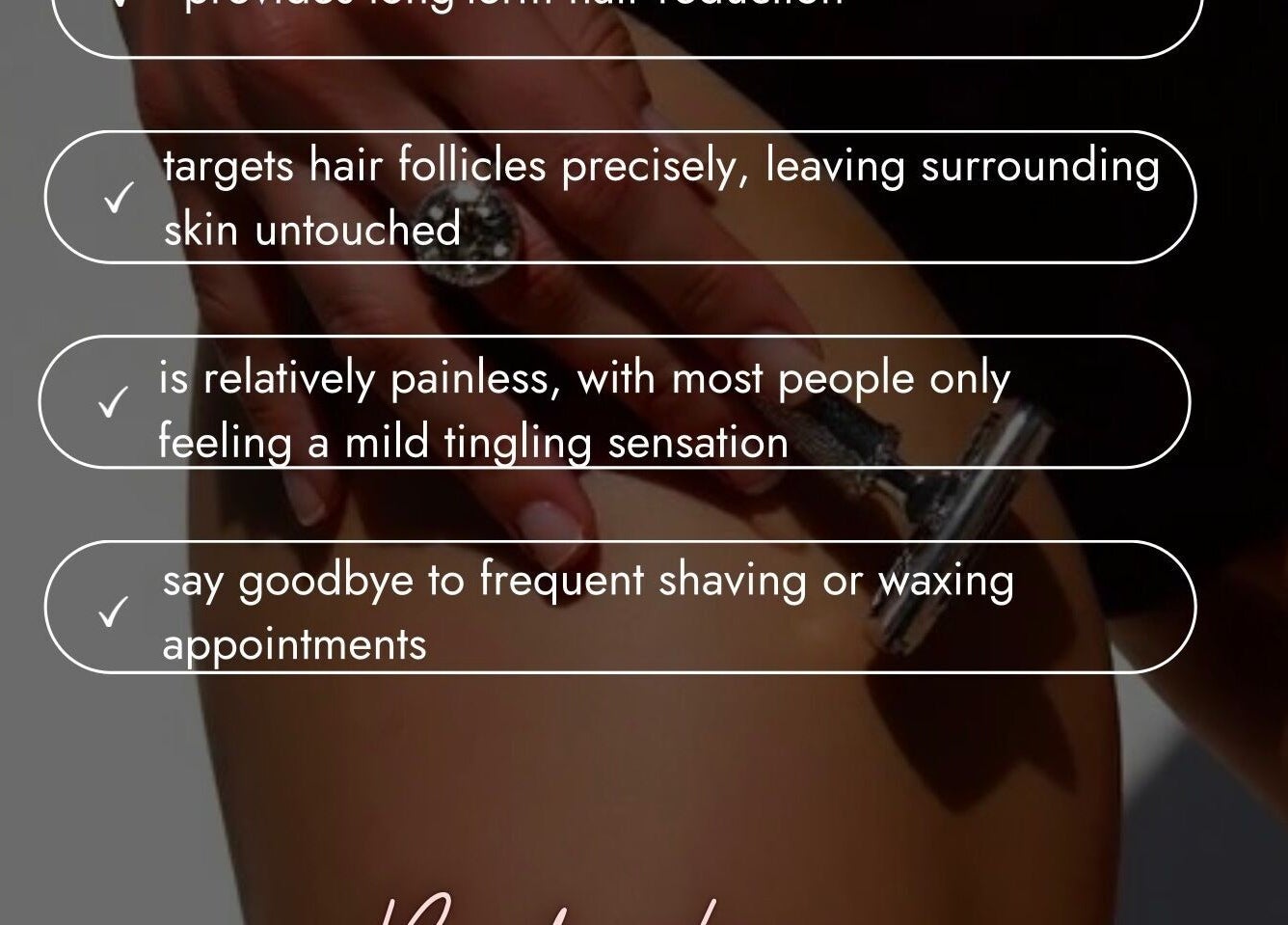 Barossa Laser Clinic offers precise hair reduction in Nuriootpa, South Australia with smooth, painless results.