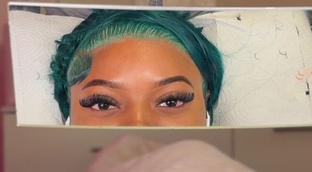 Close-up of eyelash extensions by I Lash with Kiya in Point Fortin, Point Fortin Borough Corporation, TT.