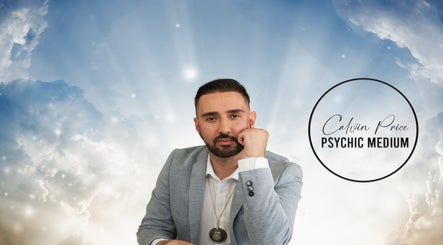 Calvin Price Psychic Medium in Llanelli, Wales, GB, with ethereal sky backdrop enhancing calm ambiance.