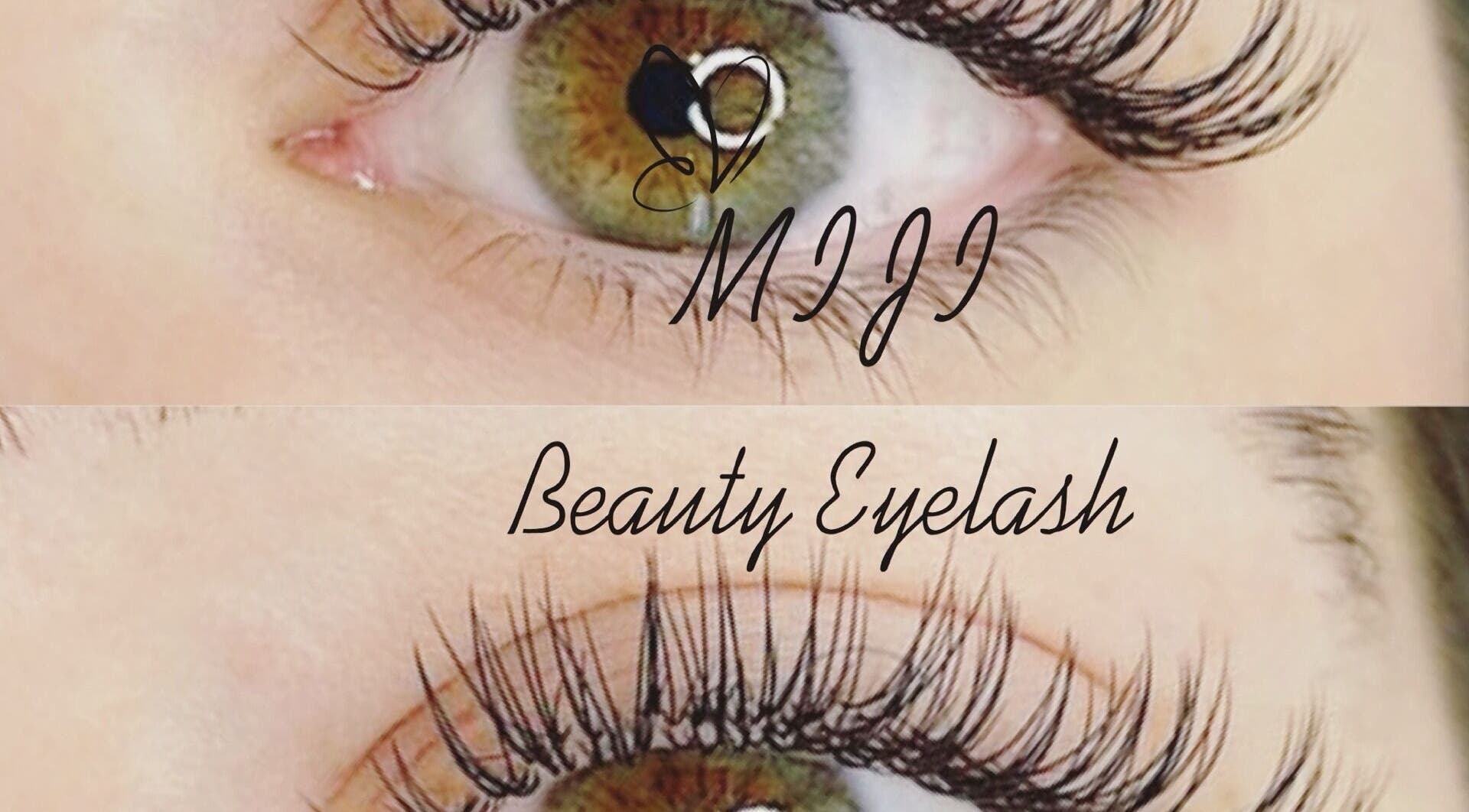 Closeup of styled eyelashes at San Gabriel Location, San Gabriel, California, US.