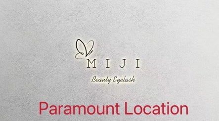 MIJI Lash PARAMOUNT location logo at Paramount, California, US, showcasing elegance and style.