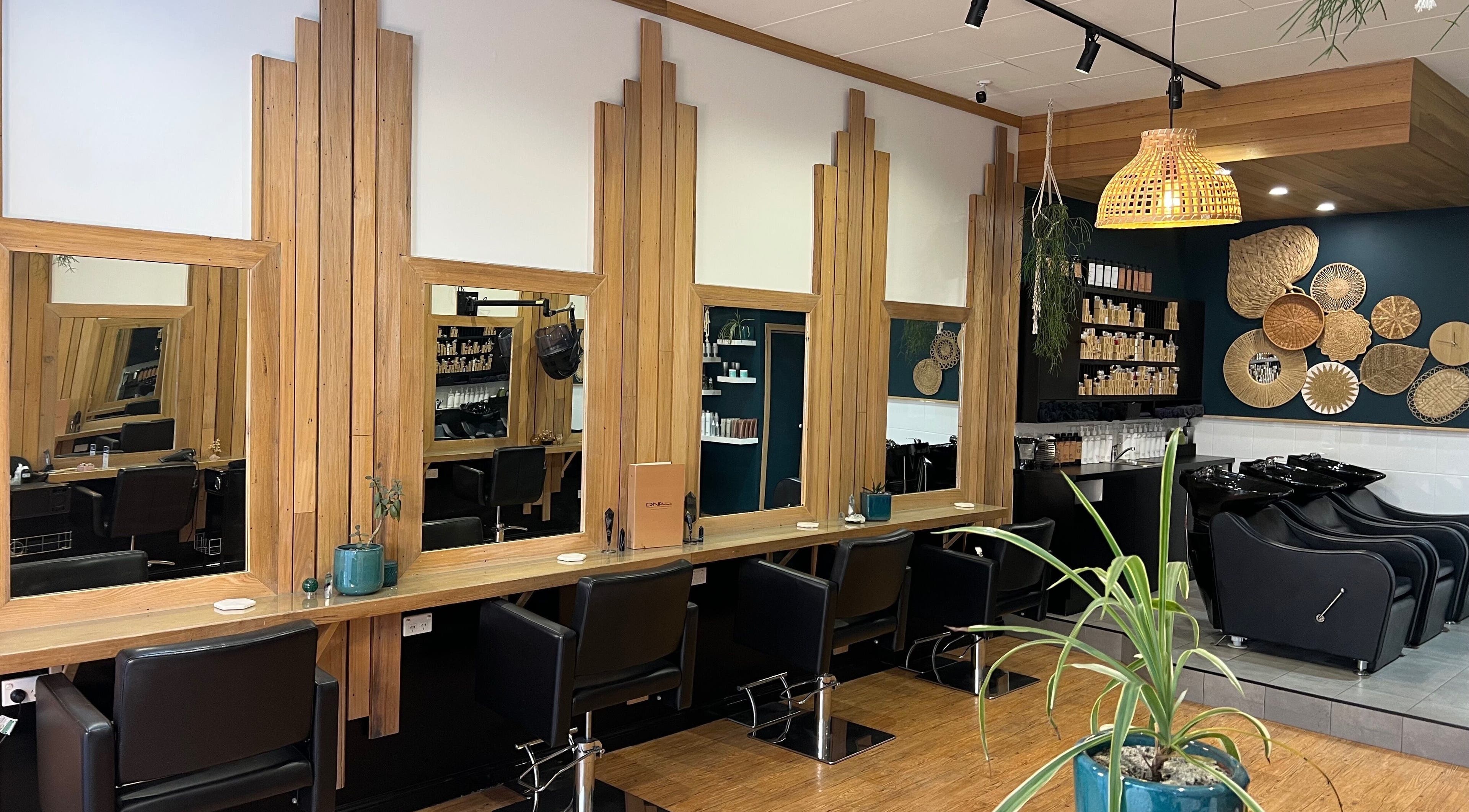 Elegant styling stations at The Hair Room at Mawson, Mawson, Australian Capital Territory, AU.