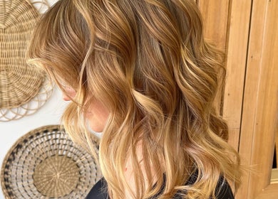 Beautiful golden curls styled at The Hair Room at Mawson, Mawson, Australian Capital Territory, AU.