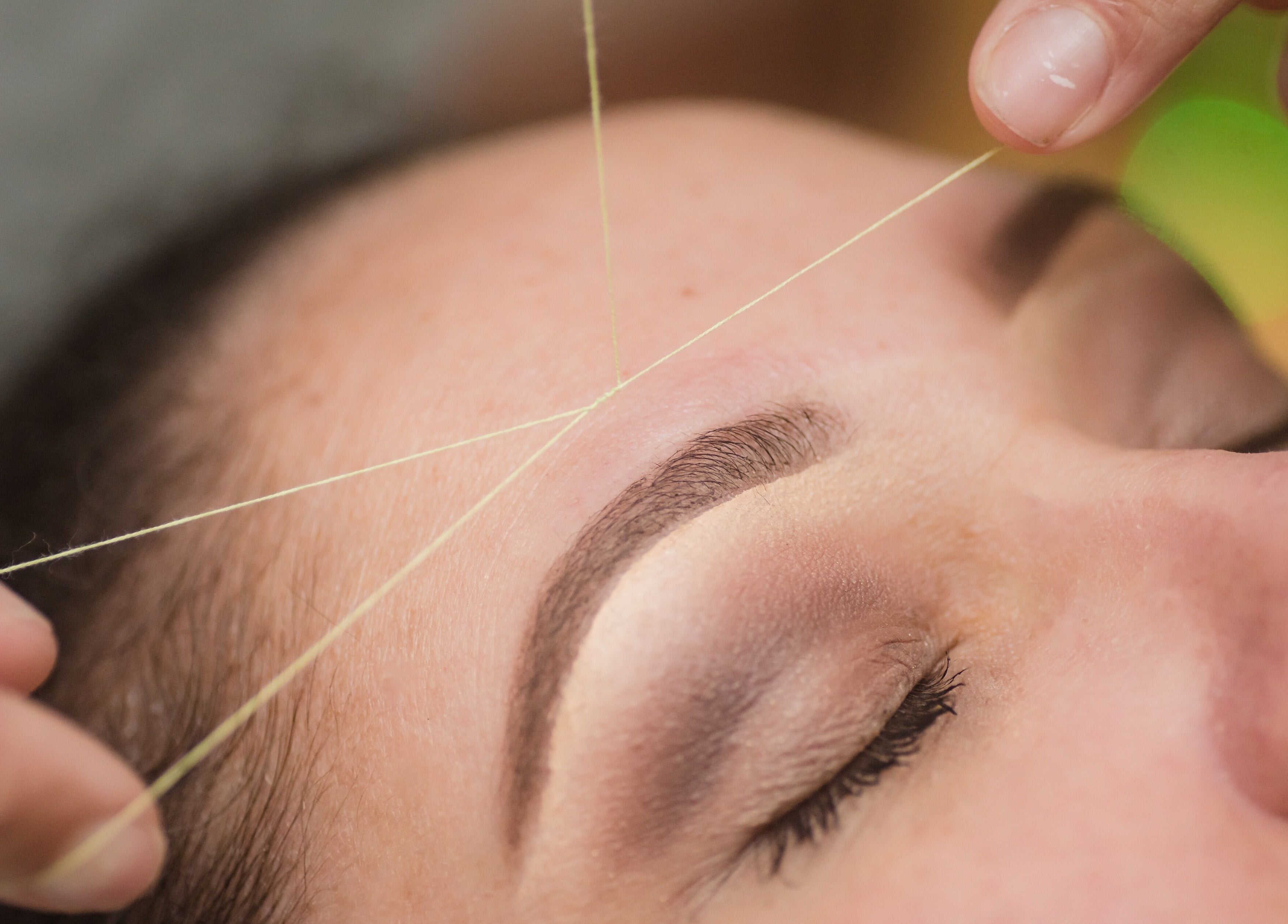 Eyebrow threading at Sublime Skin and Body, Cape Town, Western Cape, ZA for perfect brow shaping.