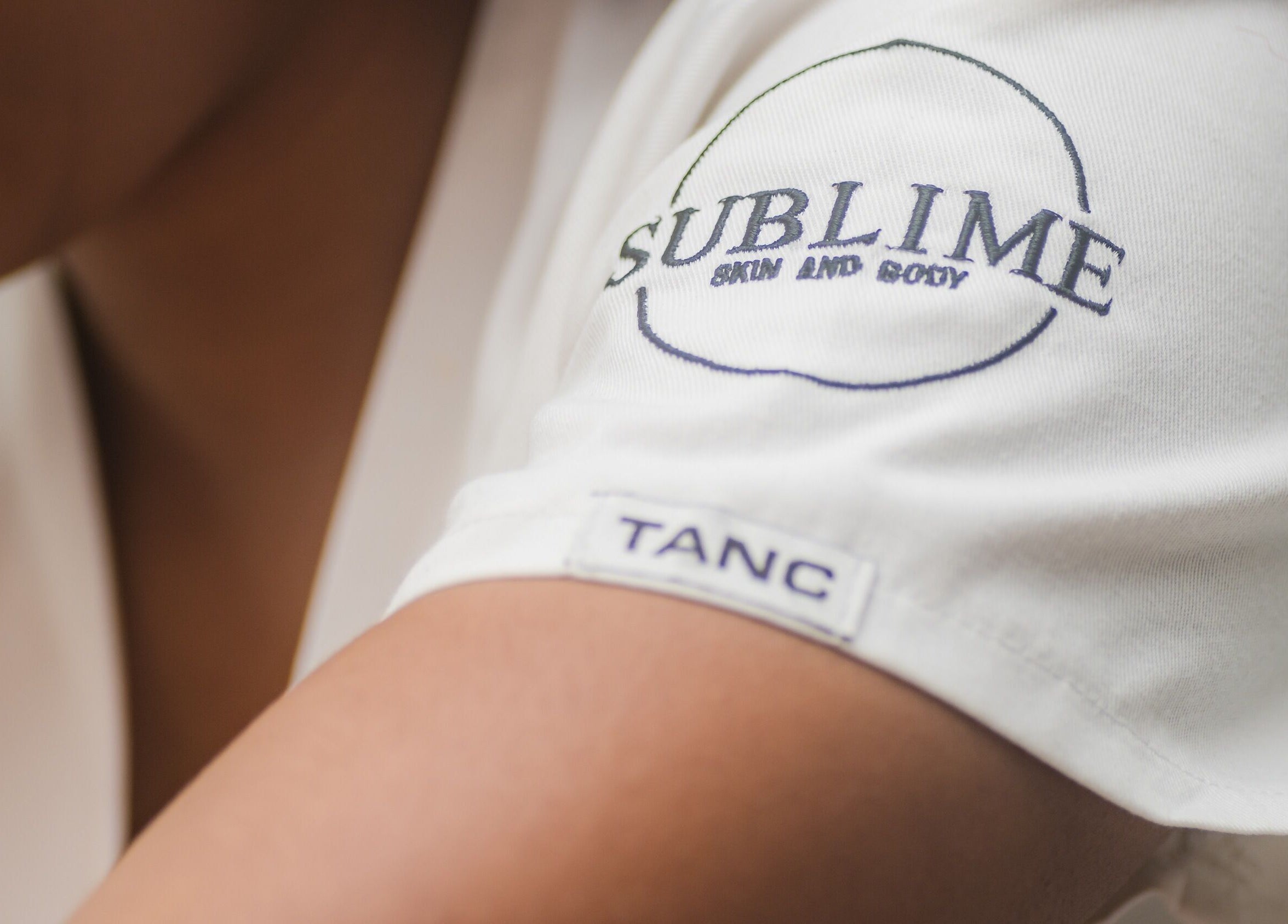 Uniform with Sublime Skin and Body logo at Cape Town, Western Cape, ZA.