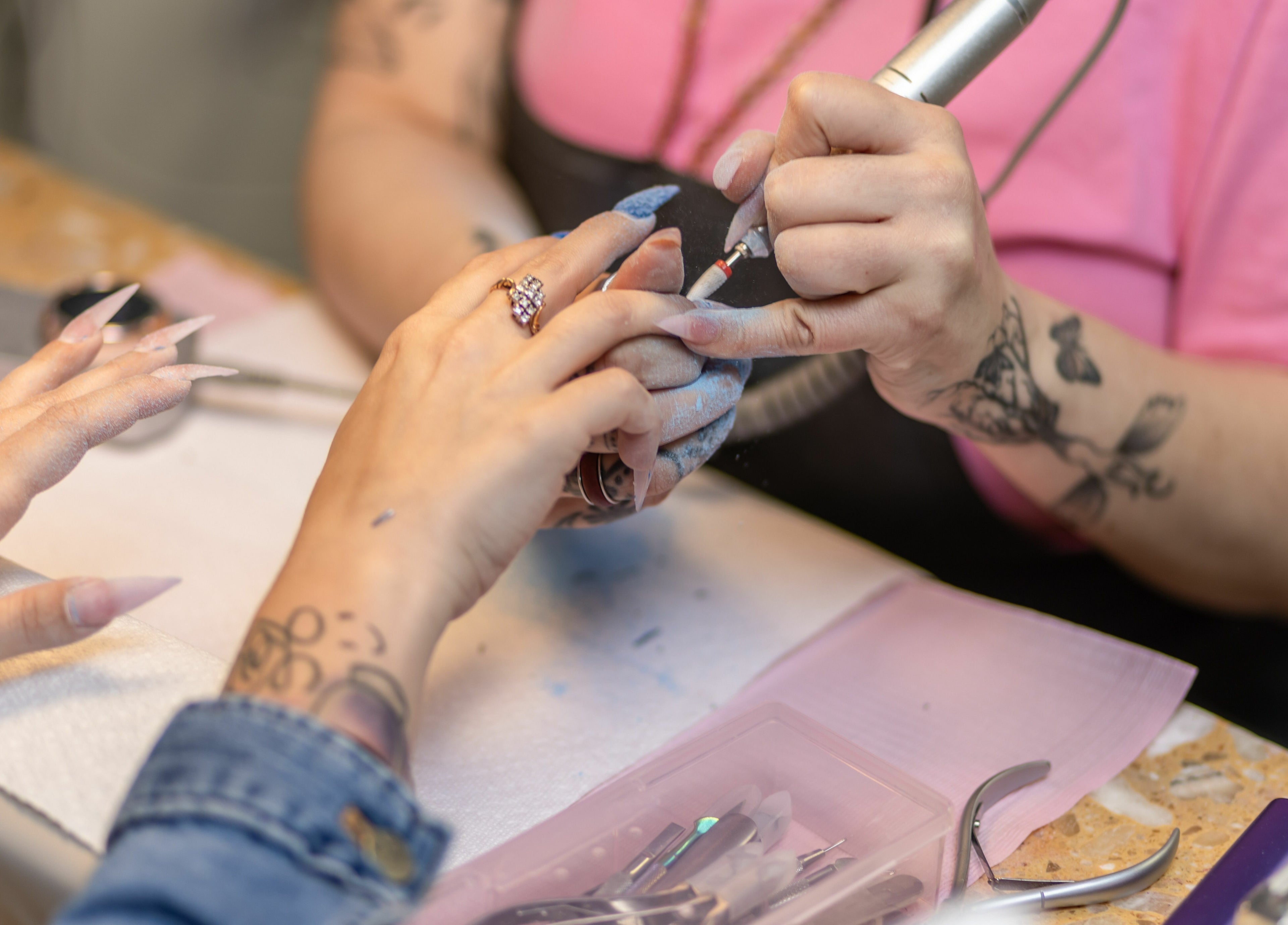 Expert nail care at Goddess Nails and Spa.LLC in West Allis, Wisconsin, US, showcasing professional artistry.