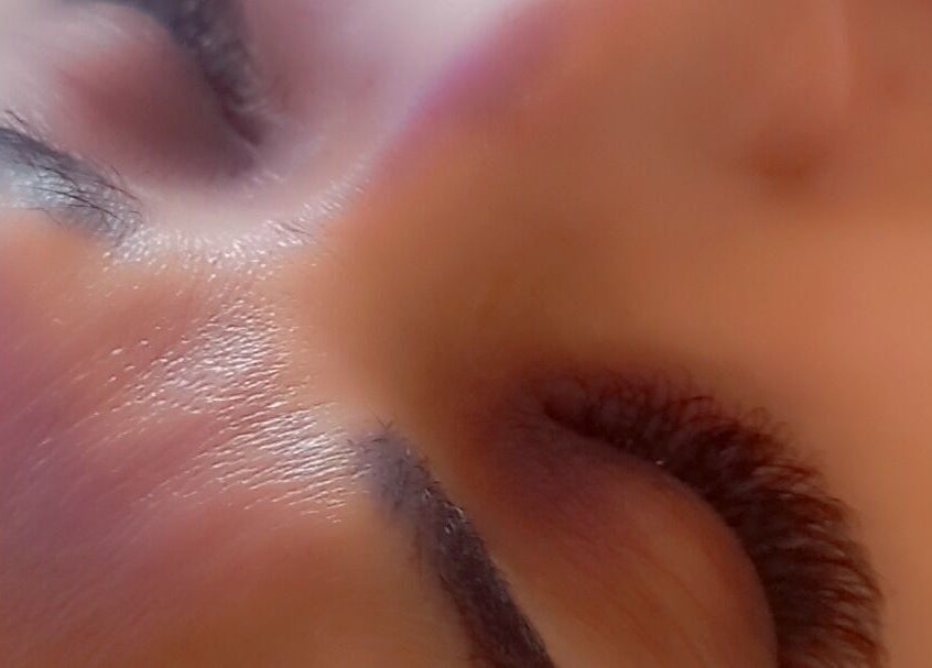 Close-up of styled eyelashes at Glamlash Lash Studio in Johannesburg, Gauteng, ZA showcasing professional care.