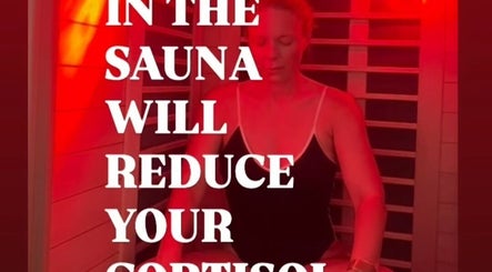 Relaxing in a sauna at Time to Float, Calf Heath, England, GB, for stress relief and wellness.