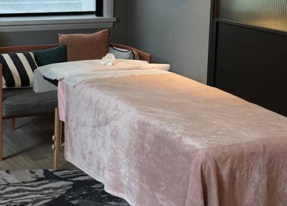Tranquil massage table setup at The Spa Nomad | Wellington, a mobile business in Wellington, Wellington, NZ.
