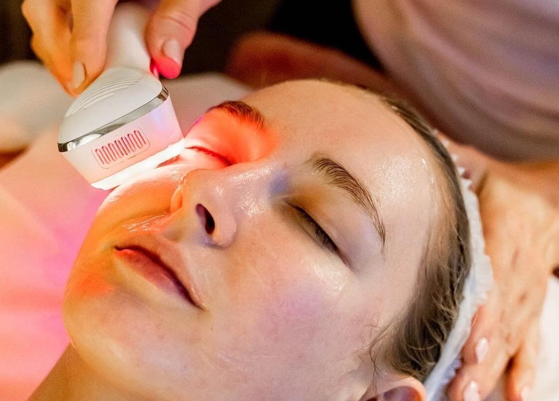 Facial treatment at The Spa Nomad | Auckland (Mobile Business), enhancing skin in Auckland, Auckland, NZ.