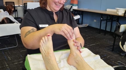 Foot massage therapy session at Heaven In A Touch in Bertram, Western Australia, AU.