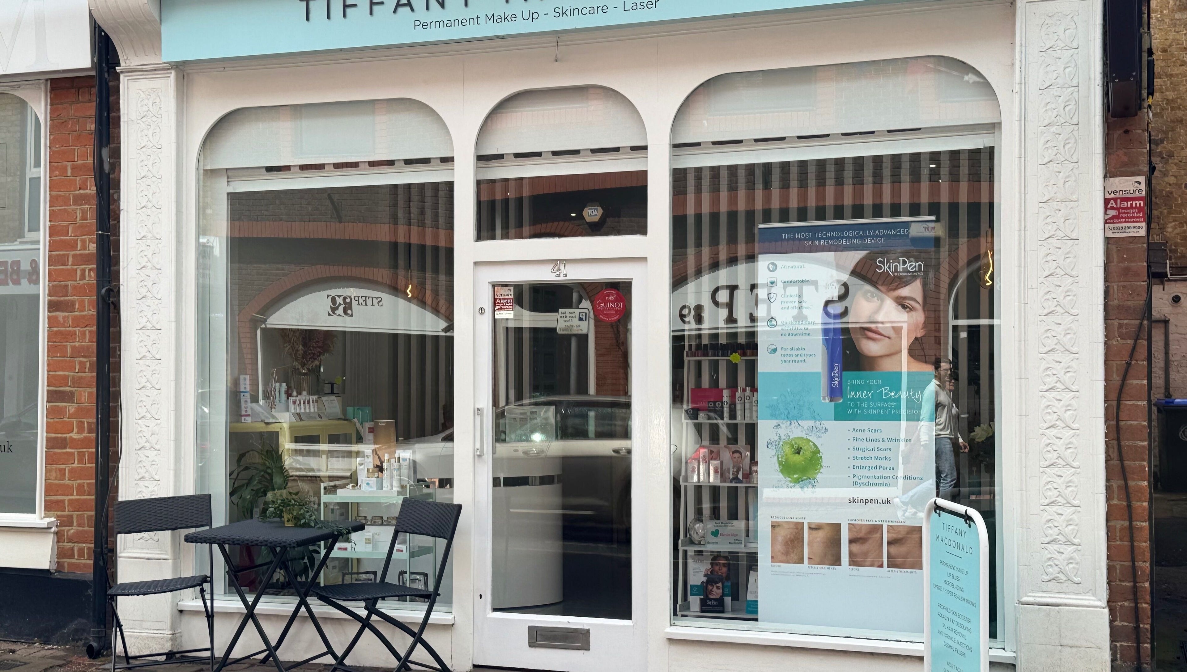 Tiffany MacDonald - Permanent Make Up - Skincare - Laser shopfront in Weybridge, England showcasing advanced aesthetics.