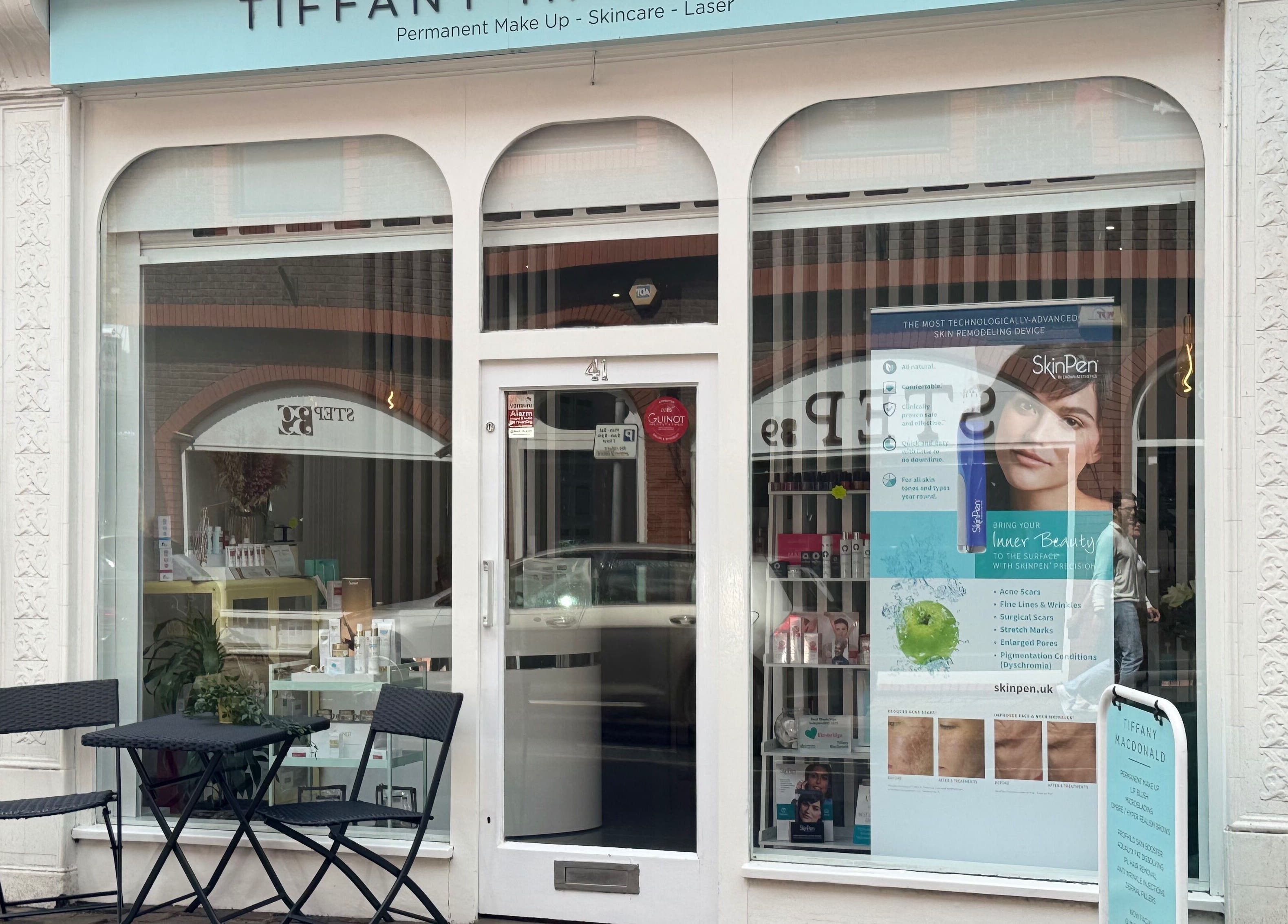 Tiffany MacDonald - Permanent Make Up - Skincare - Laser shopfront in Weybridge, England showcasing advanced aesthetics.
