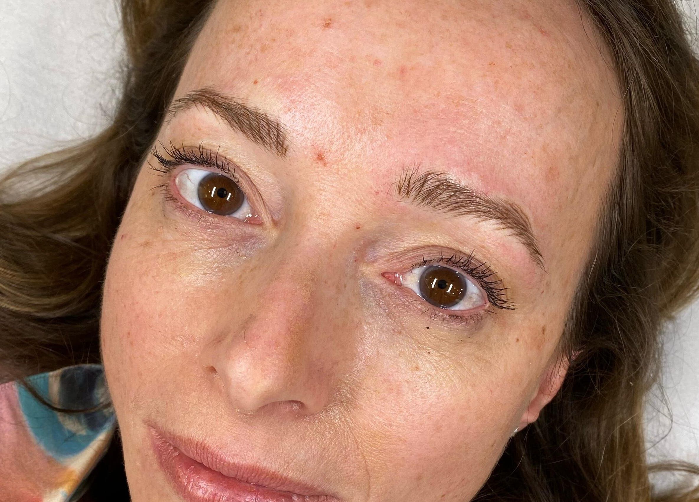 Fresh permanent make-up result at Tiffany MacDonald in Weybridge, England, GB, enhancing natural beauty.