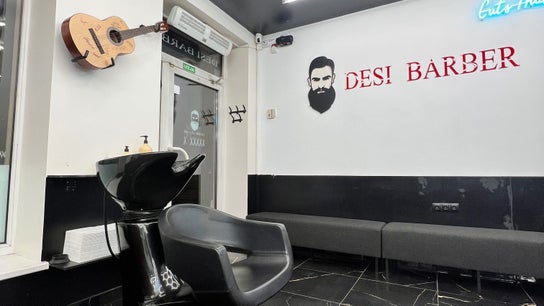 Desi (Brivibas Iela) barber interior with stylish decor in Rīga, LV.