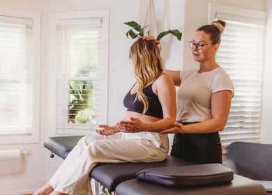 Professional therapist guides session at Akasha Integrative Health, Manly, New South Wales, AU.