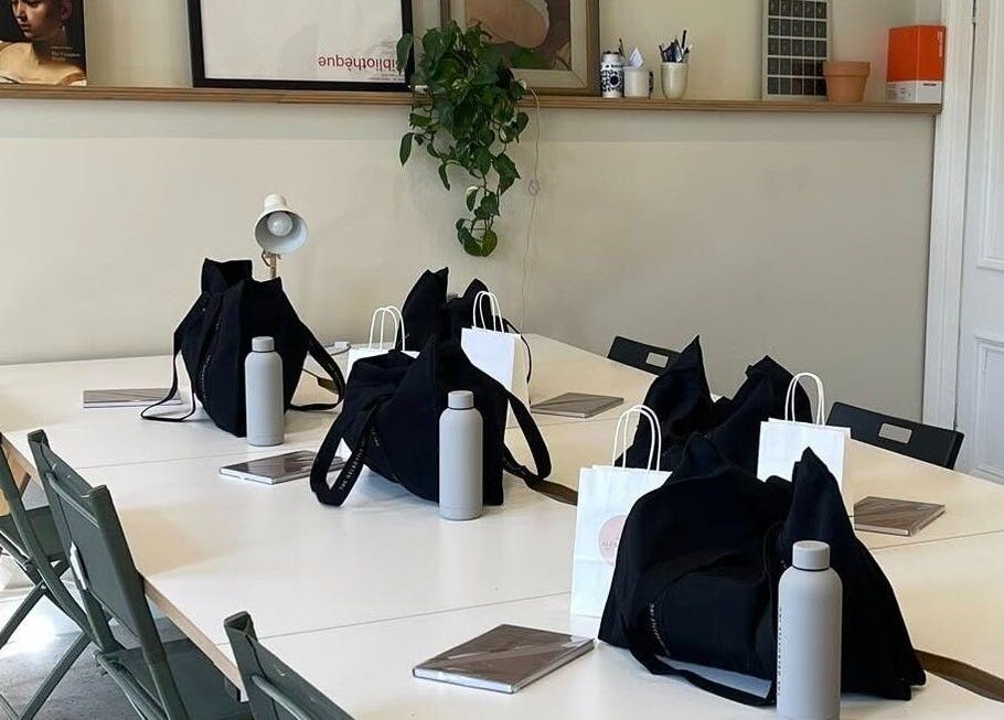 Chic workspace setup at Nails by Alexandrea, Bonnyrigg, Scotland, GB, ideal for beauty workshops.