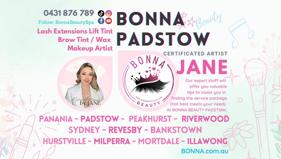 Bonna Beauty Padstow & Revesby Eyelash Extensions, Makeup by JANE slika 1