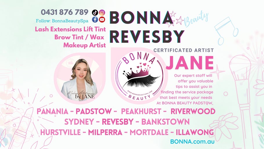 Bonna Beauty Revesby Eyelash Extensions, Makeup, Lash Lift by JANE afbeelding 1