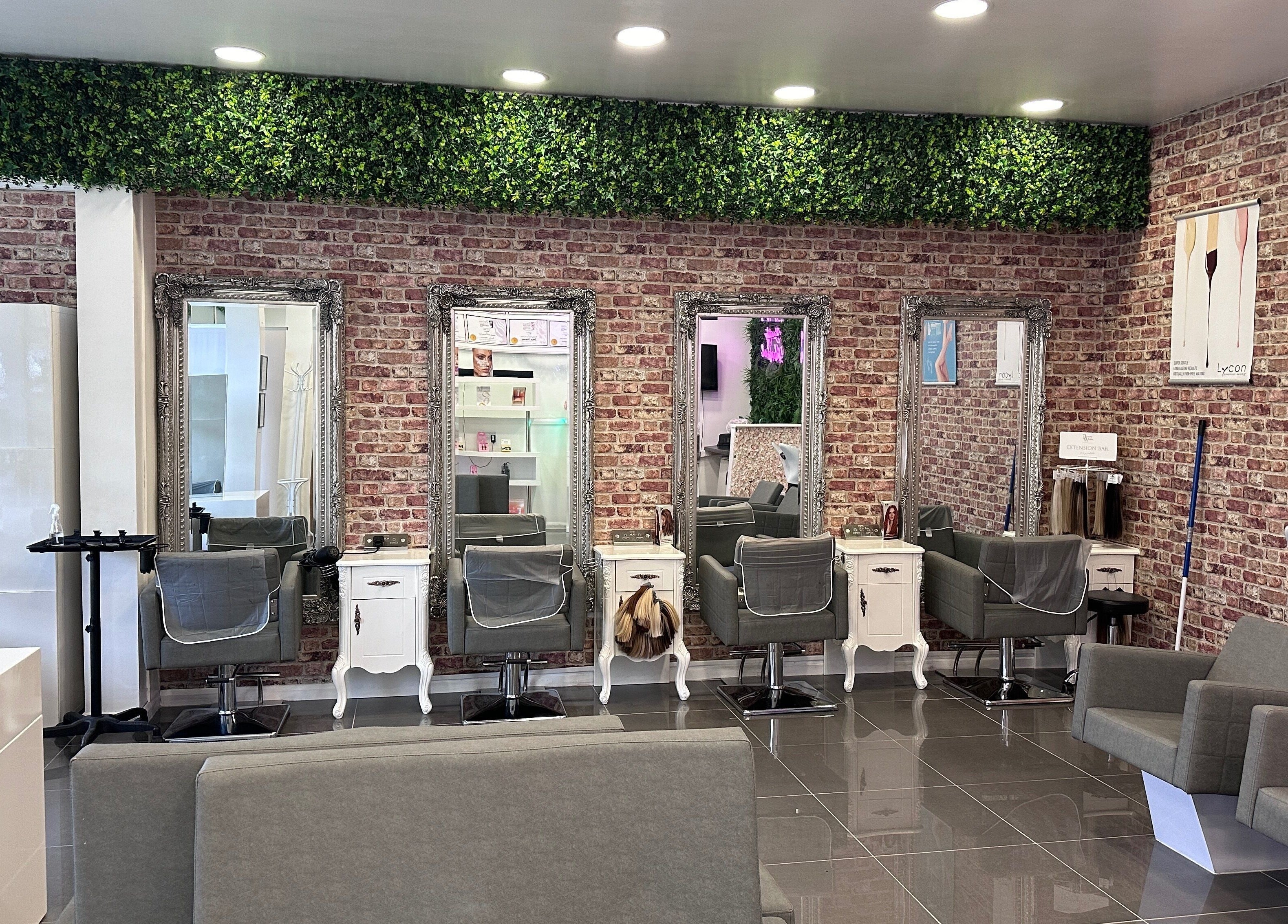 Elegant salon interior at Beauty Unleashed Multi Award Winning Hair and Beauty salon, Edinburgh, Scotland, GB.