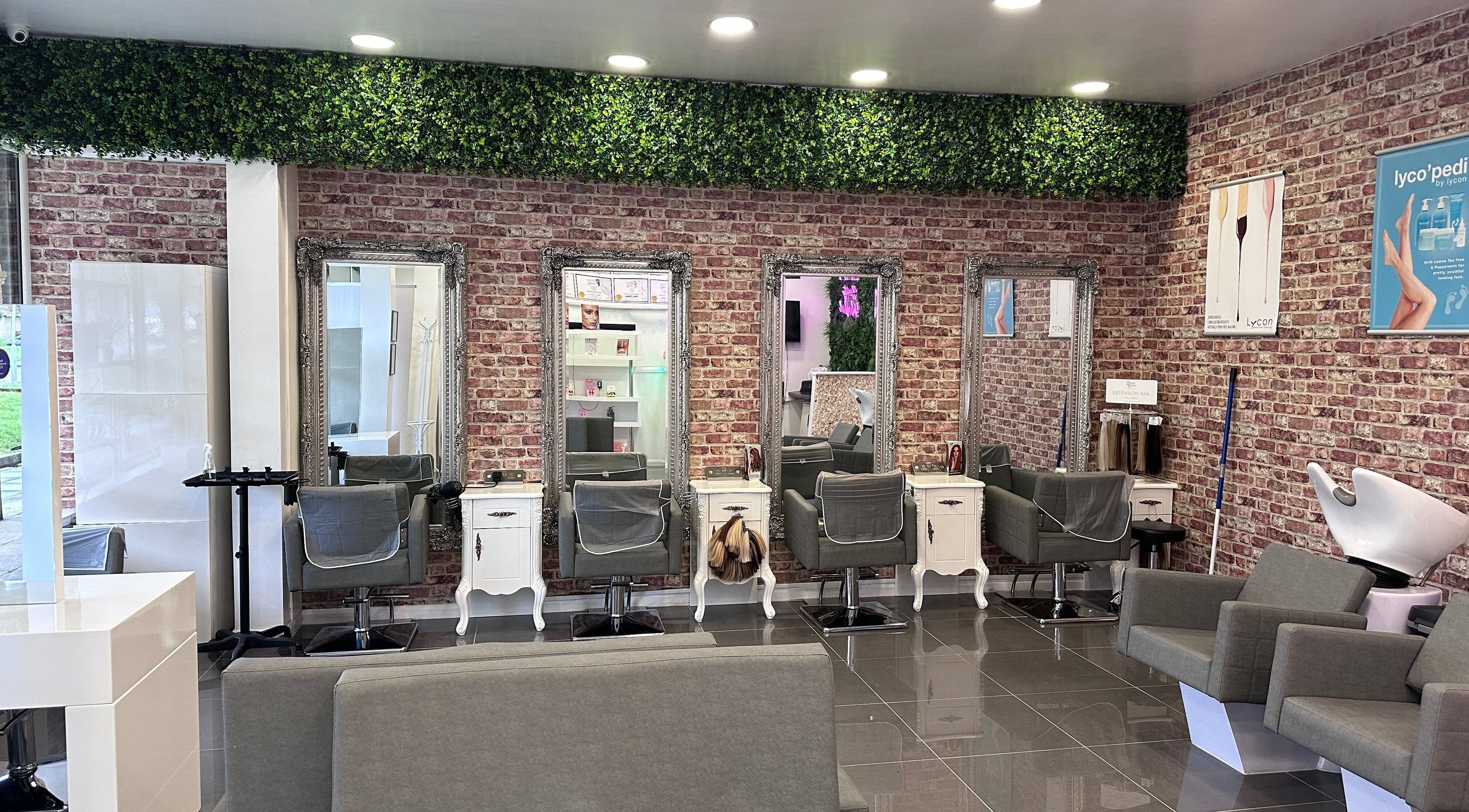 Elegant salon interior at Beauty Unleashed Multi Award Winning Hair and Beauty salon, Edinburgh, Scotland, GB.