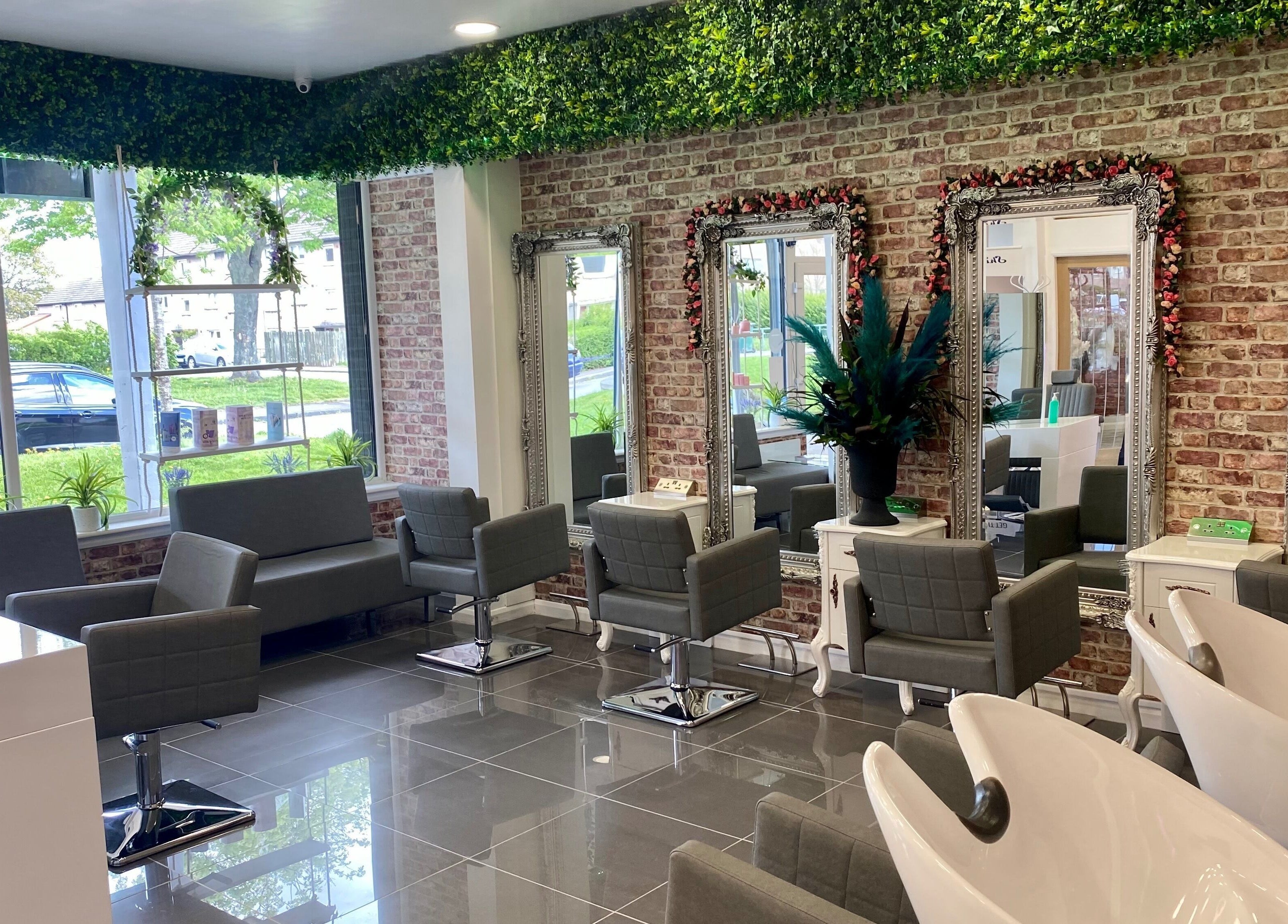 Elegant interior of Beauty Unleashed Multi Award Winning Hair and Beauty salon in Edinburgh, Scotland, GB.