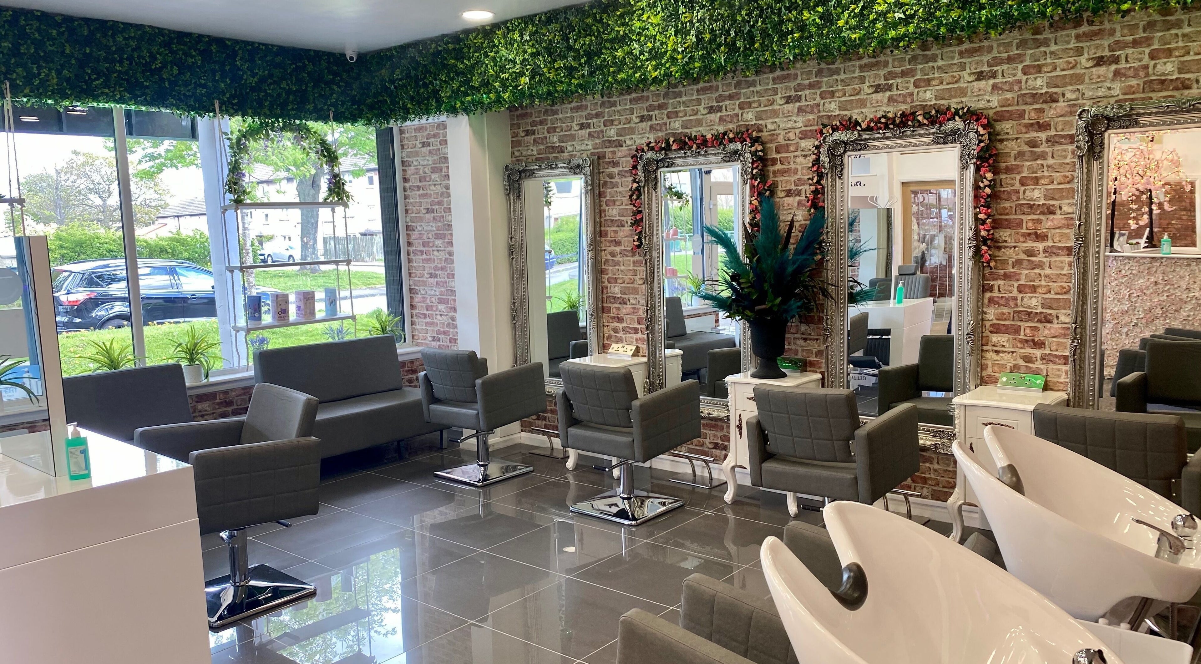 Elegant interior of Beauty Unleashed Multi Award Winning Hair and Beauty salon in Edinburgh, Scotland, GB.