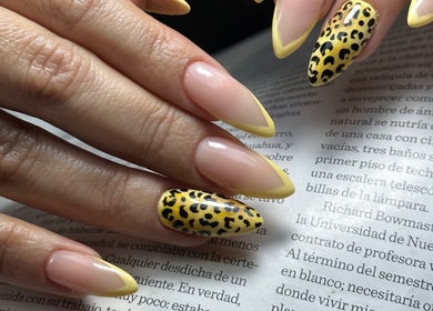 Manicura leopardo elegante en Bonitas Villa Alemana, Villa Alemana, Valparaíso, CL.