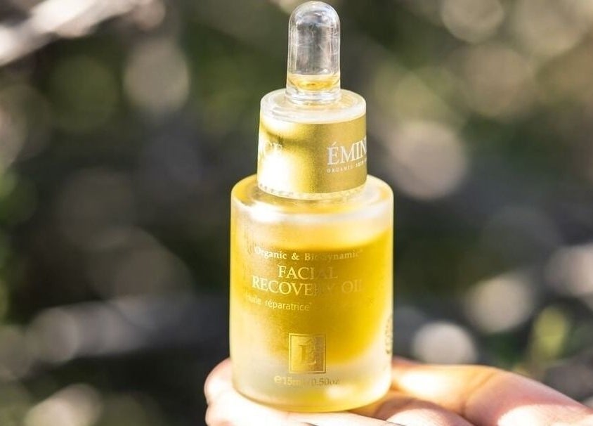 Facial recovery oil at Brows & Skin by Julie B, Medicine Hat, Alberta, CA, highlighting organic skincare.