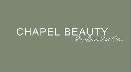 Chapel Beauty By Lucia logo on a green background, Harrogate, England, GB.