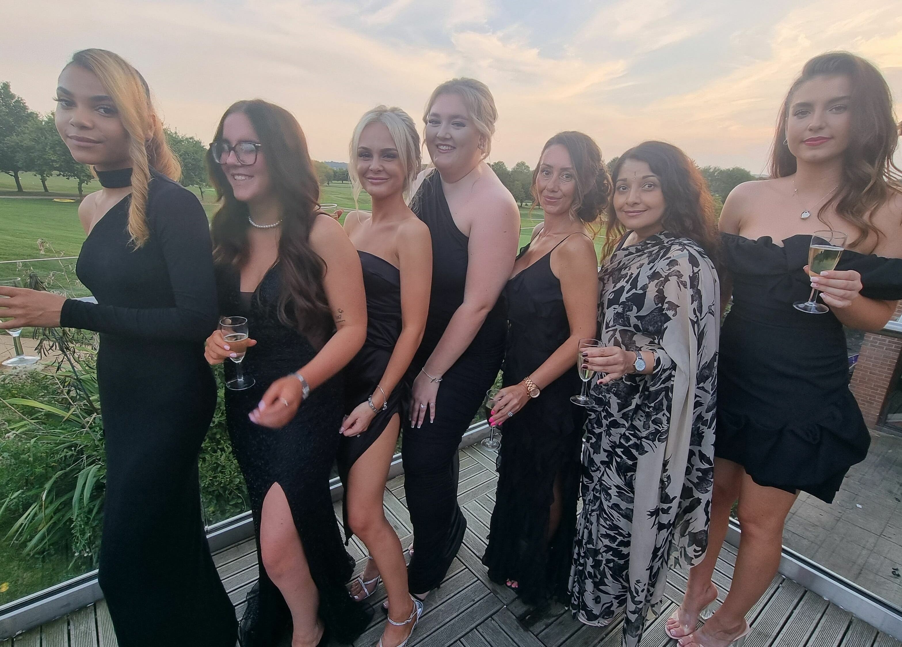 Group enjoying sunset soirée at Zen Lashes And Beauty, Nottingham, England, GB.