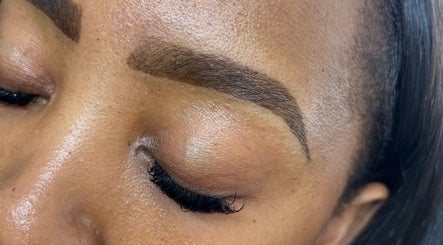 Close-up of styled lashes at The Lash Lady, Pretoria, Gauteng, ZA, showcasing expert beauty services.