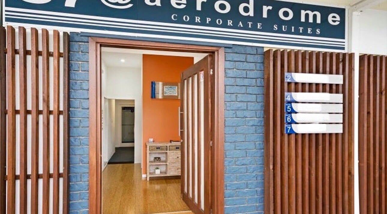 Entrance of Urban Tan Lash & Beauty, Maroochydore, Queensland, AU with modern design.