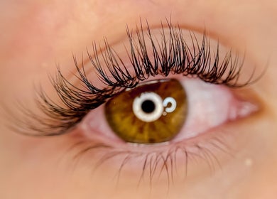 Close-up of expertly crafted lashes at Urban Tan Lash & Beauty, Maroochydore, Queensland, AU.