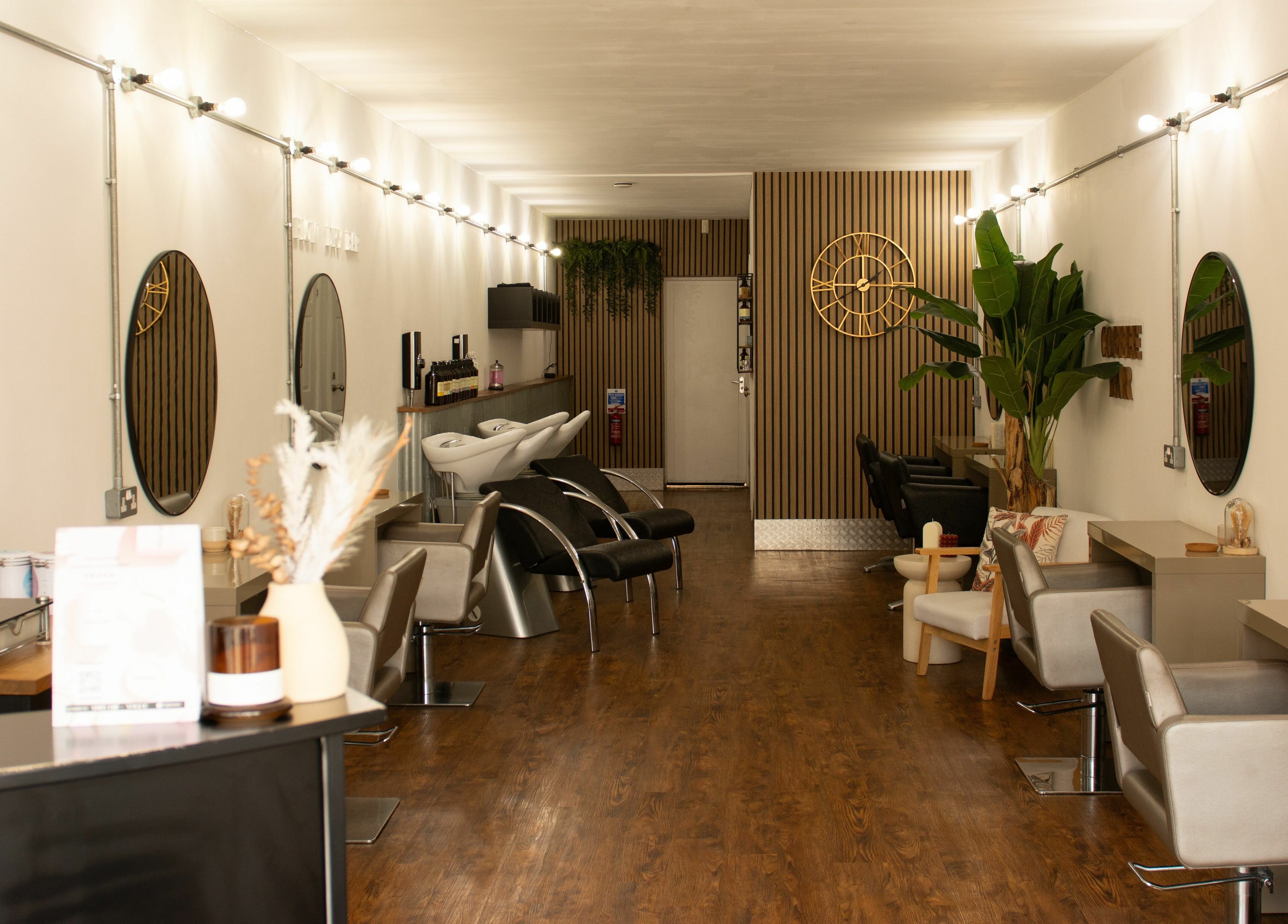 Explore Makeover Salon in Derby, England, GB featuring chic decor and modern hair stations.