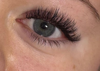 Close-up of eyelash extension at Lash Up @ The Beauty Loft, Beccles, England, GB.