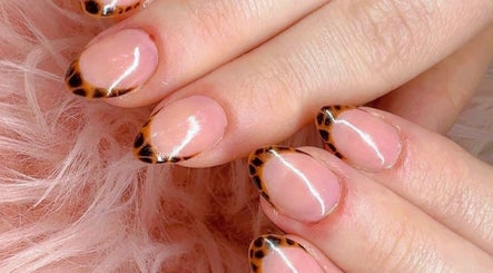 Close-up of leopard print nails at Beauty with Grace Rolleston, Rolleston, Canterbury, NZ.
