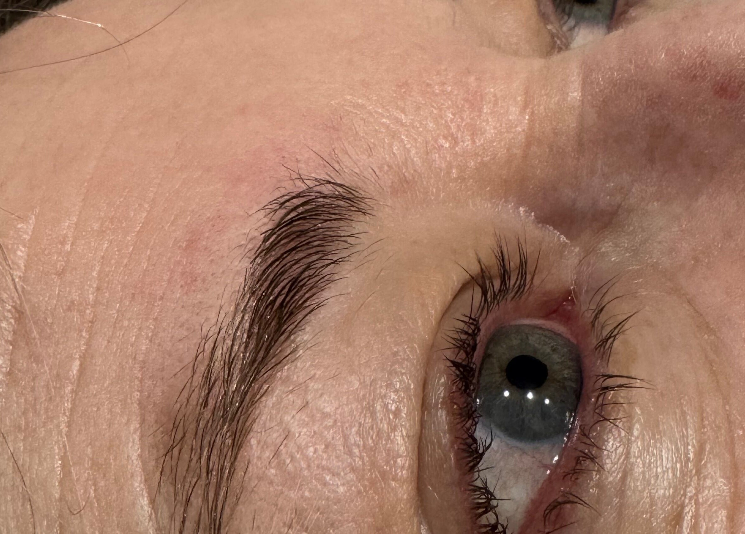 Close-up of a well-groomed eyebrow at Beauty with Grace Rolleston, Rolleston, Canterbury, NZ.