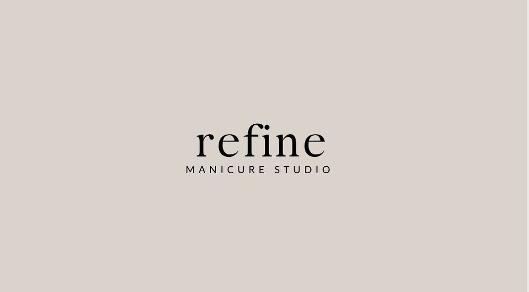 Refine Manicure Studio logo in sleek design, Surrey, British Columbia, CA.