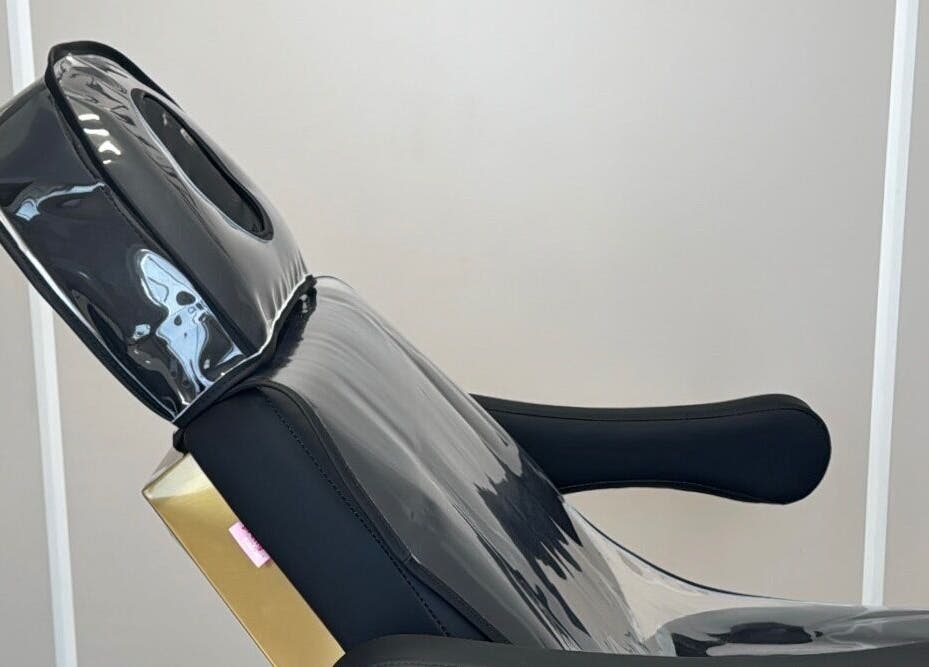 Comfortable treatment chair at Shani-Anne Aesthetics and Medical Tattooing, Hornchurch, England, GB.