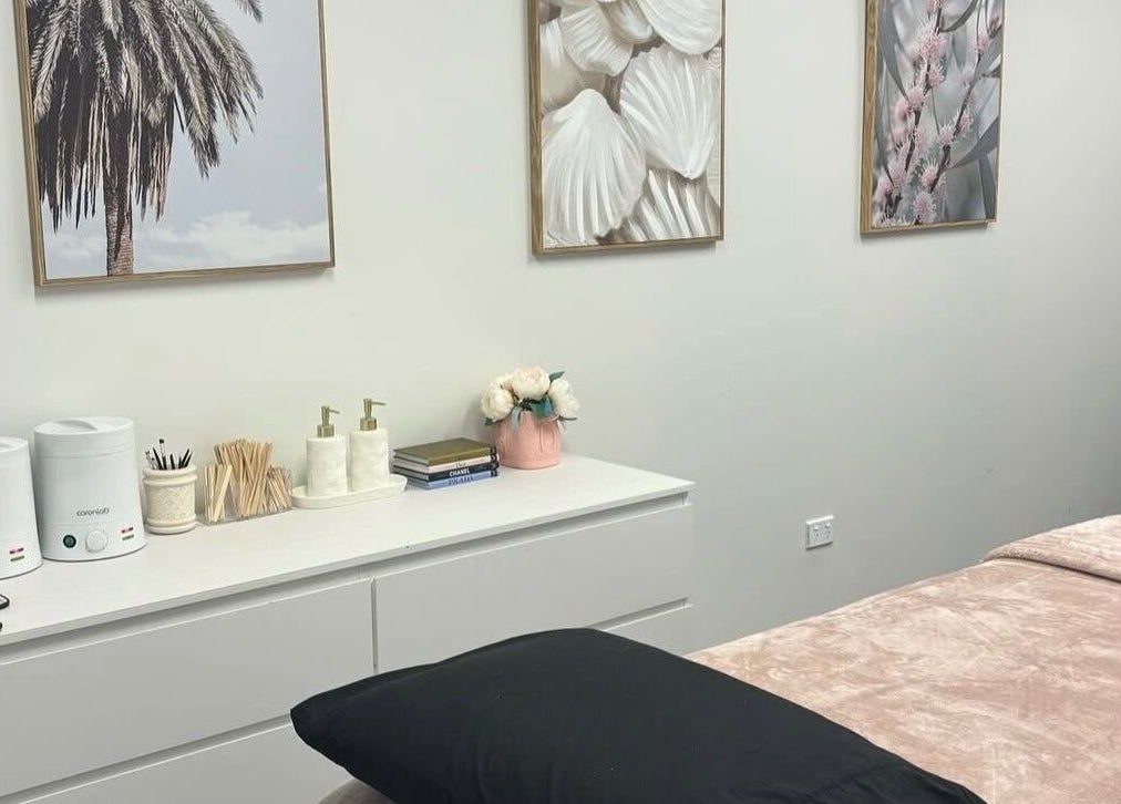 Beauty & Beyond luxury treatment room with decor in Whangārei, Northland Region, NZ.