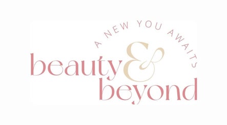 Elegant logo of Beauty & Beyond, Whangārei, Northland Region, NZ. A new you awaits in pink and cream typography.